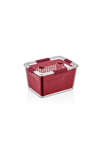 SELKA HOME Claret Red Selka Lavin 4 Lt. Storage Container