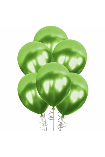 Uzay Ranchi̇ Ballon Metallic Light Green Large 14A Pack of 100