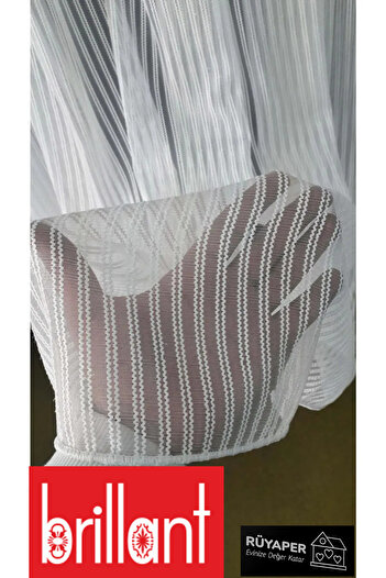 Brillant Rüyaper Trend - Heavy Gramaged Pasta Patterned Tulle Curtain Suitable for All Rooms