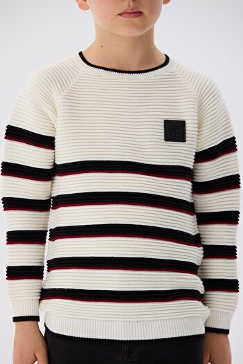 Nebbati Bg Store Boy's Ecru Sweater