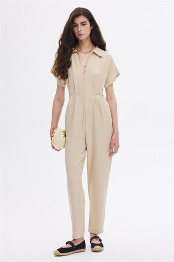 SHERIN Short Sleeve Jumpsuit - Relaxed Fit