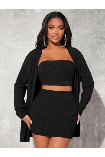 DEEP SECRET Textured Miniskirt