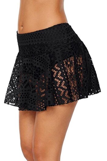 DEEP BEACH Lace Skirted Bikini Bottom