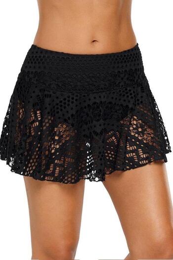 DEEP BEACH Lace Skirted Bikini Bottom