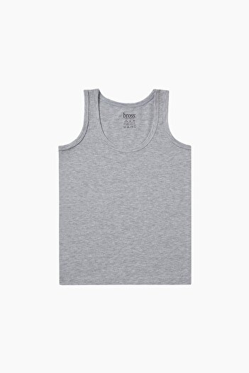 Bross 2040 Model - Lycra Cotton Kids Gray Undershirt