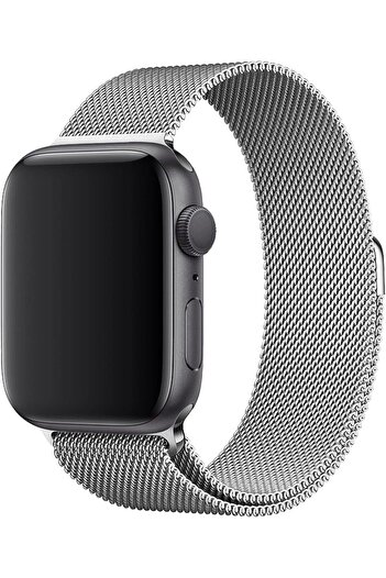 Fibaks Apple Watch 9/8/7/6/5/4/3/Se 41/40/38 mm Watch 11/10 42mm Band Strap Stainless Mesh Braided Metal