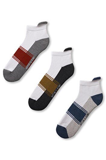 Katia&Bony Men's - 3-Piece Patterned Thick Boots Socks Set
