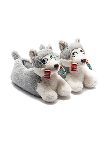 Twigy Camila Women's Gray Animal Slippers - Size 36/41