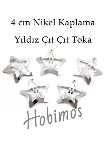 Hobimos 25 Τεμάχια Αστέρια 4 cm - Εγχώριας Παραγωγής 1η Κατηγορία Μη μαύρωση Επικάλυψη Star Snap πόρπη