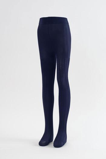 Katia&Bony Patterned Kids Pantyhose Navy Blue
