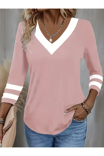 Trendusfashion Μπλούζα βισκόζης με λαιμόκοψη με φτωχό μανίκι