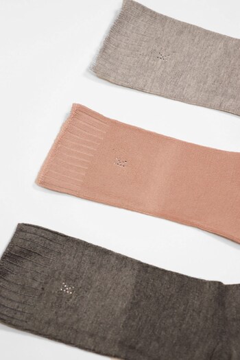 Katia&Bony Pack of 3 Melissa Modal Women's Socks Anthracite - Rose Pink - Gray Melange