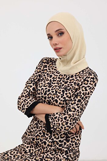 Aisha's Design Χειμερινό Μαντίλι Τεσεττουρ, tb-5rb, Κρέμα