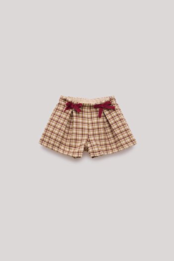 Layette BG Store Kız Bebek Ekose Şort