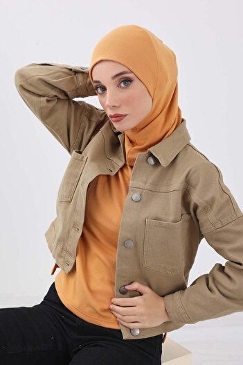 Aisha's Design Χειμερινό μαντήλι Τσόκερ, tb-5rb, Πορτοκαλί