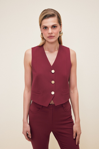 Love My Body Pocket Detailed Vest