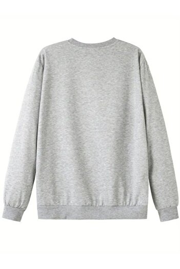 MOONBULL Men's Crew Neck Oversize Printed Sweatshirt