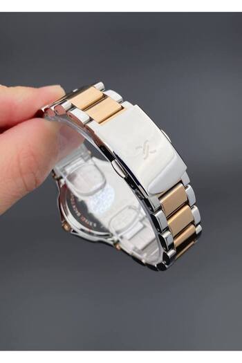 Daniel Klein Women's Wristwatch Steel Strap Gold Silver Color 3 Atm Water Resistance