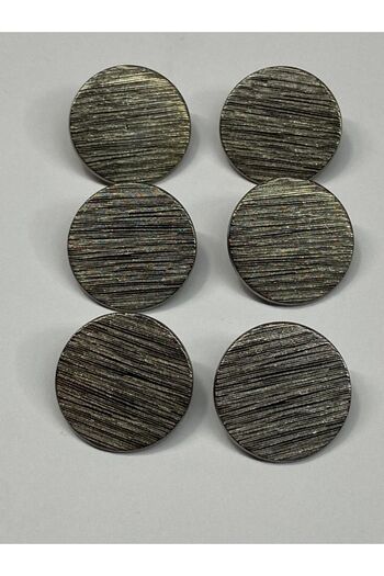 karantuhafiye Trench Coat Jacket Button Set Striped Money Model Anthracite
