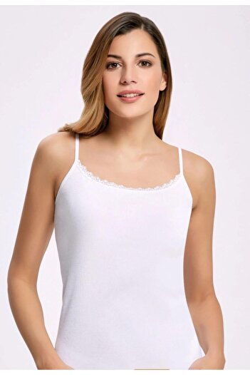 İlke 242 Camisole with Straps Tank Top 6 Pieces