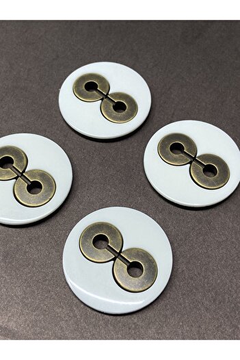 karantuhafiye Italian coat coat button / set of 4 / off white