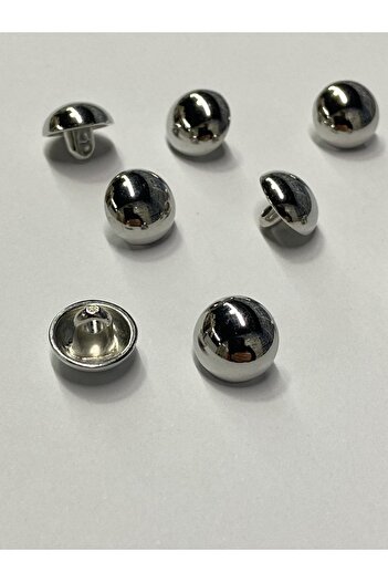 karantuhafiye Cambered blouse button / metal blouse button / set of 8 / SILVER
