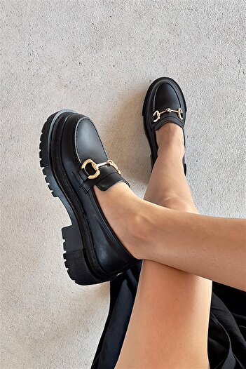 BeBeQ Store Дамски мокасини Togga Black Matte Buckle
