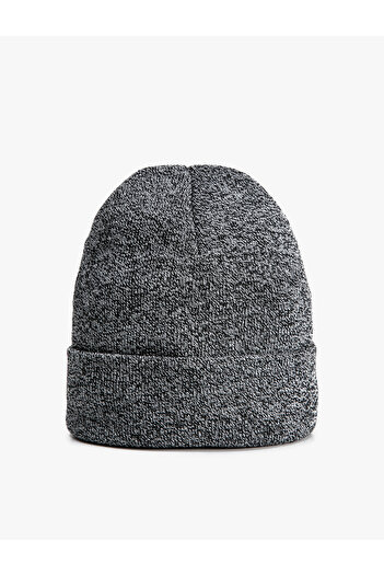 Koton Basic Knitted Beret with Fold Detail, Wrapped