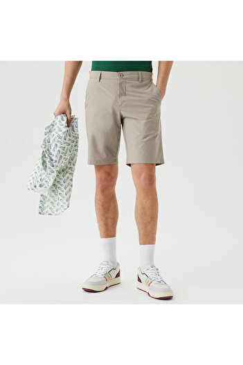 Lacoste Erkek Slim Fit Gri Bermuda