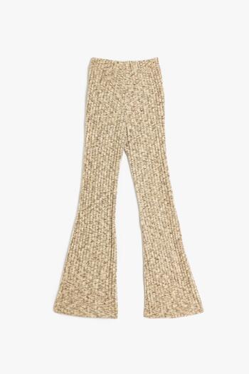 Koton Beige Melange Girl's Pants 5Wkg40018Ak