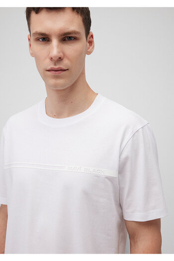 Mavi Біла футболка з принтом Regular Fit - 0612286-620