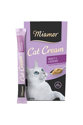 Miamor MİAMOR CAT CREAM MALT CHEESE& CREAM 6×15 GR