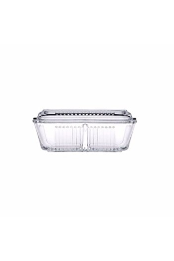 Paşabahçe Compartmented Storage Container for Jam, Honey, Breakfast, 2 Pieces