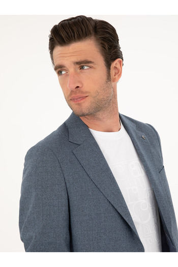 Cacharel İndigo Slim Fit Yün Karışımlı Takım Elbise 50284890-VR028