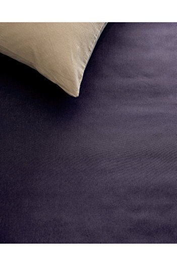 Madame Coco Manon Double 100% Cotton Ranforce Elasticless Sheet - Purple