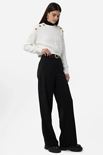 Hiccup Knitted Button Detailed Sweater