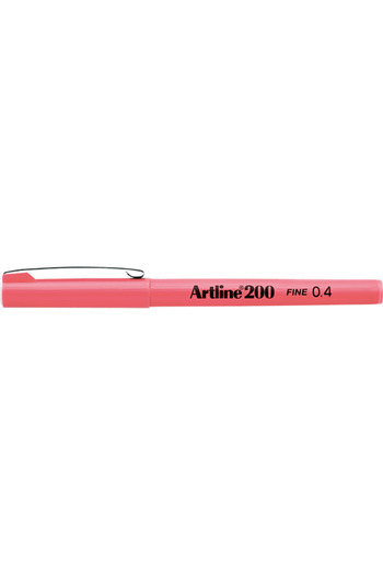 artline 200 Fineliner 0.4mm Felt Tip Pen Pink
