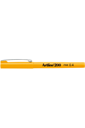 artline 200 Fineliner 0.4mm Felt Tip Pen Yellow