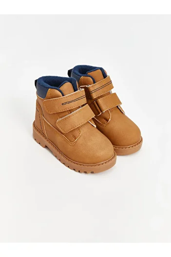 LC Waikiki LCW STEPS Μπεζ Velcro Baby Boy Boots