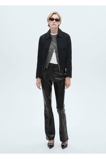 MANGO Woman Skinny pants in leather look