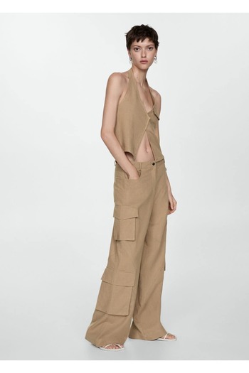 MANGO Woman Cotton Cargo Pants