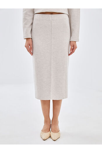 LC Waikiki Lcw Elastic Waist Slim Fit Women's Knitwear Skirt