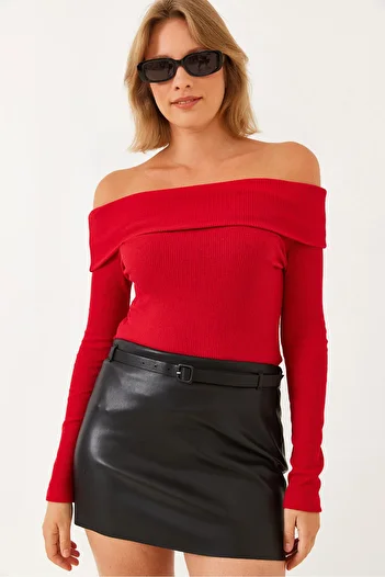 Bianco Lucci Női Madonna galléros camisole blúz 2210 60251856