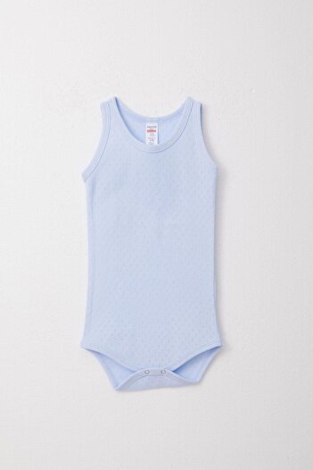 Breeze 9-3 Years Baby Boy Jacquard Bodysuit Body - Light Blue