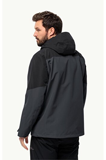 Jack Wolfskin Glaabach 3ın1 Jkt M Siyah Erkek Ceket