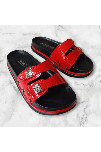MULEX Anatomical Women's Slippers - Double Buckle, Daily Comfortable and Stylish Monta Slippers