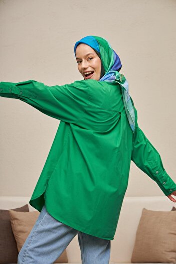 İpekhan Іпехан геометричний Benetton Зелений бавовняний віскозний Esarp 108402