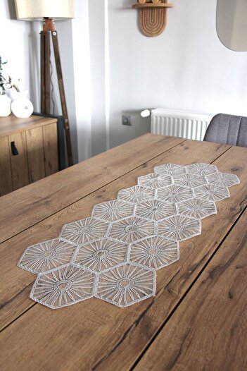 DDHOME Table Runner with Lace Cord - Fiskos Cover 100X35 cm 1004-Altigen