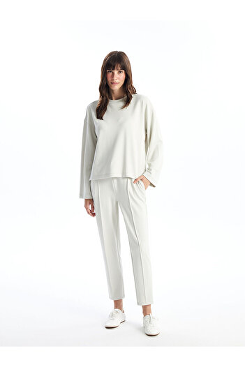 LC Waikiki Lw - Crew Neck Plain Oversize Women's Sweatshirt