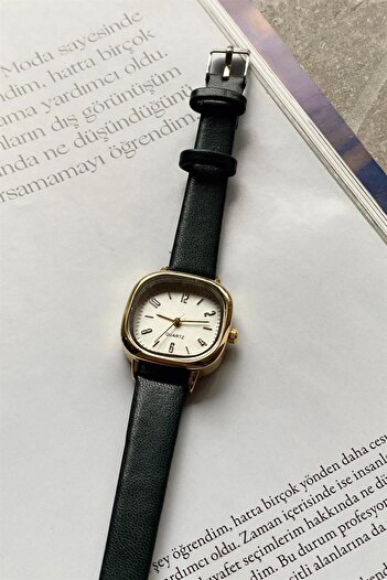 mylove Pera Leather Strap Watch Khaki